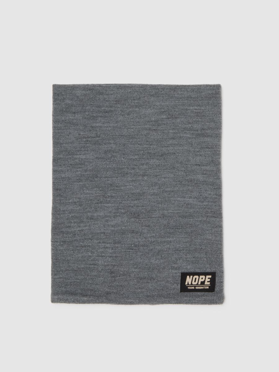 Children's Grey Stretch Fabric Scarf_0