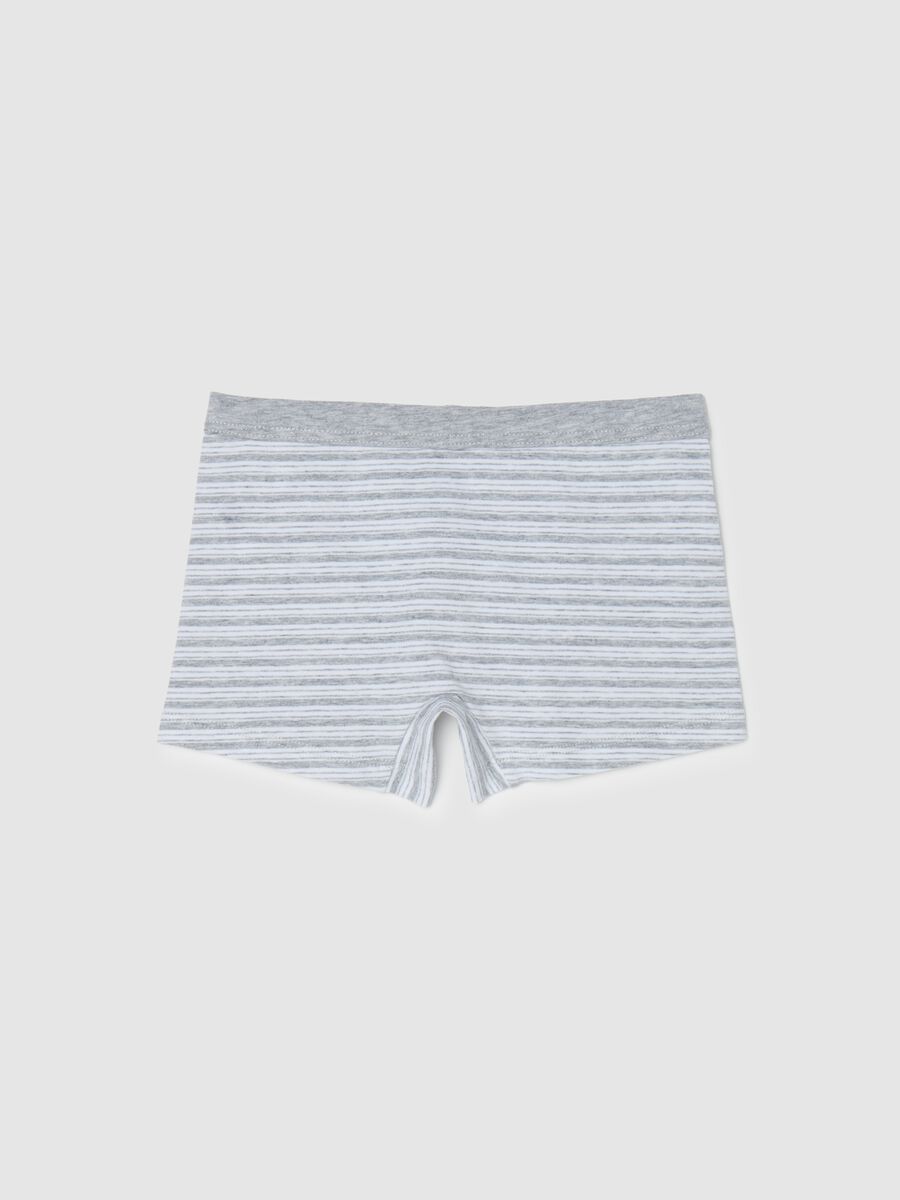 Stretch cotton boxer shorts with striped pattern_1