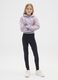 Girls' black stretch cotton skinny leggings_0