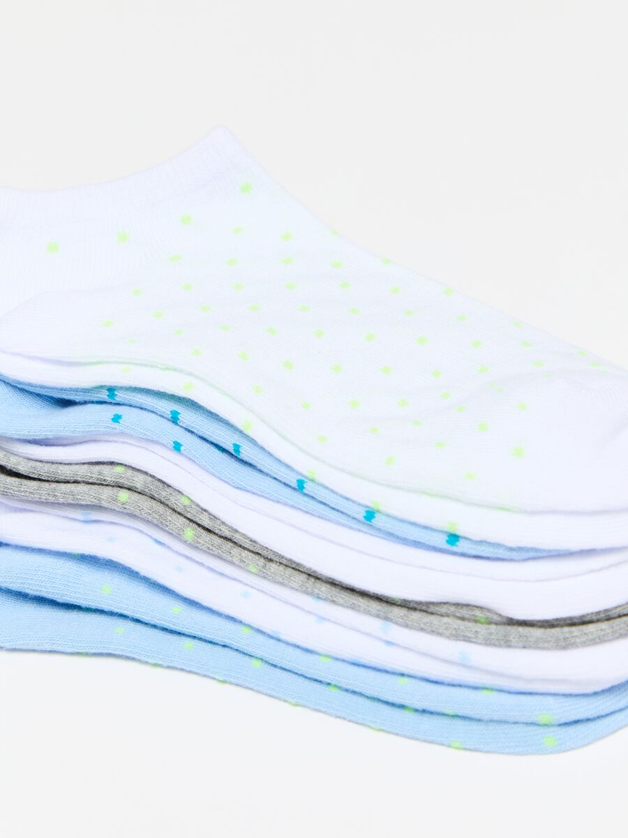 Seven-pair pack shoe liners in organic cotton_1