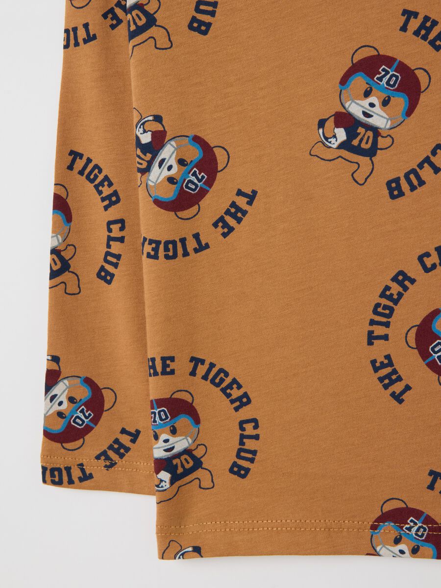 Brown pure cotton baby T-shirt regular fit_3