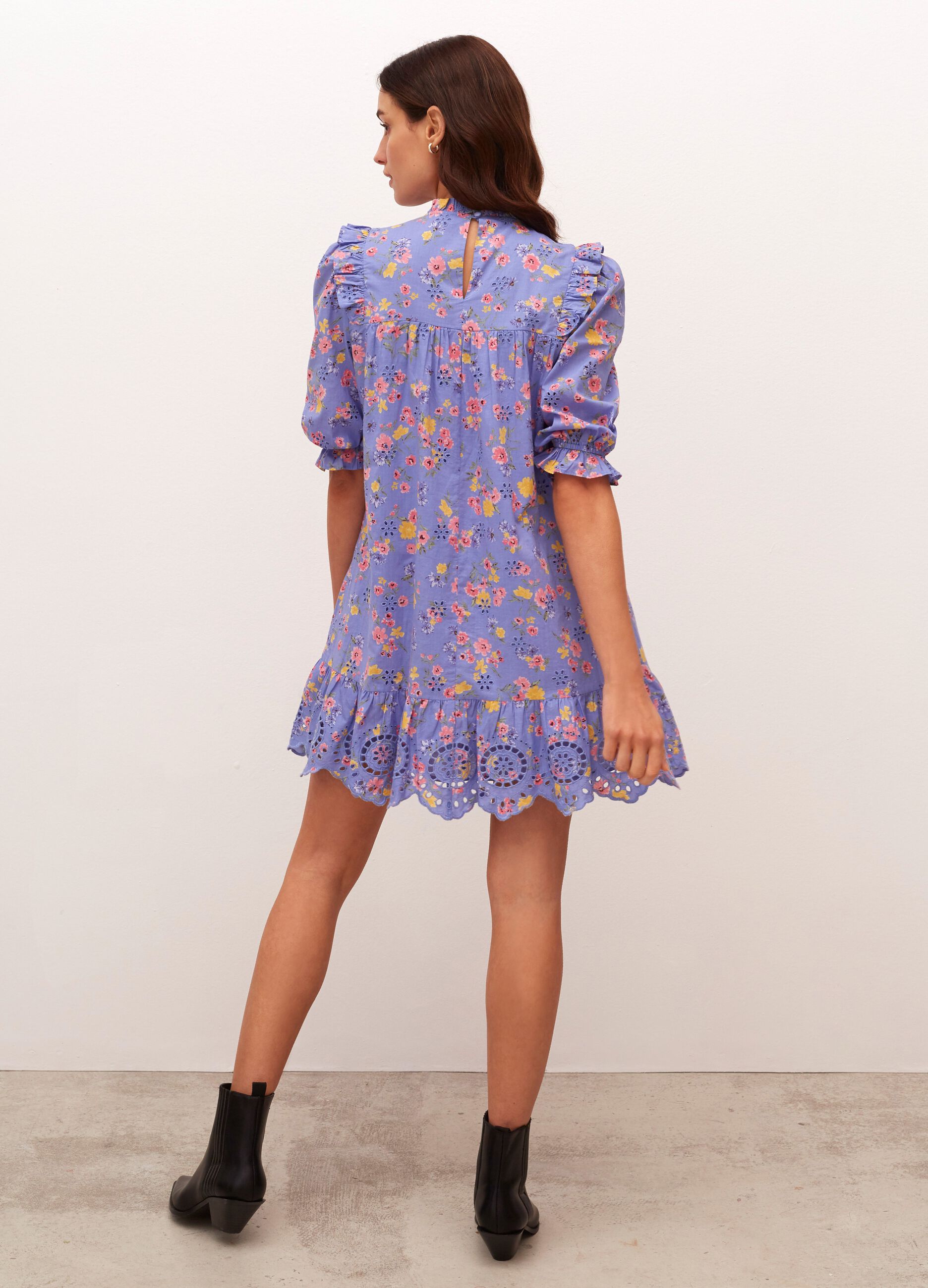 Nobody's Child broderie anglaise mini dress with ruffles