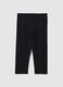 Girls&rsquo; black skinny- leggings in stretch cotton_4