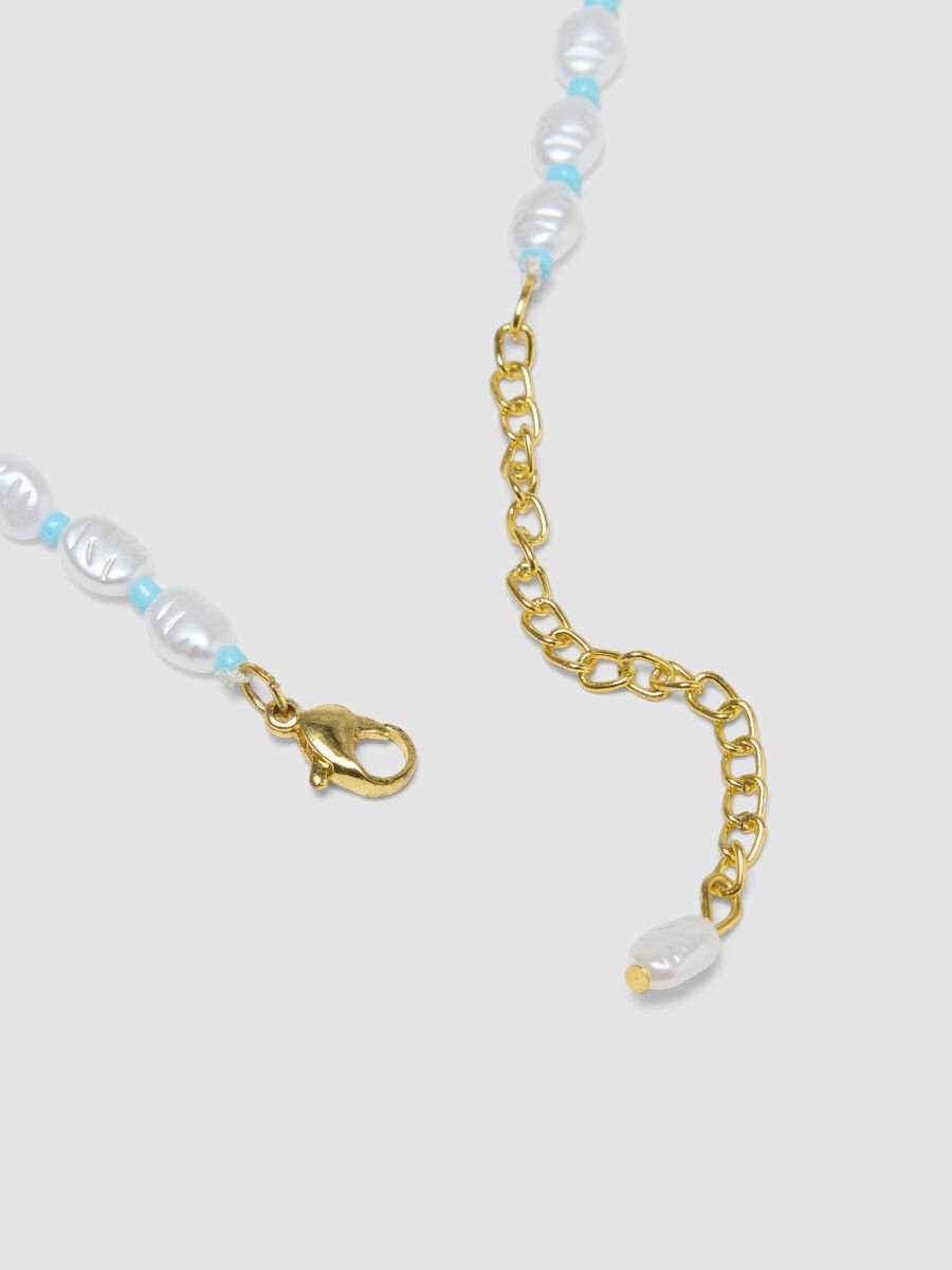 Collana multicolor regolabile con perline e ciondolo_2