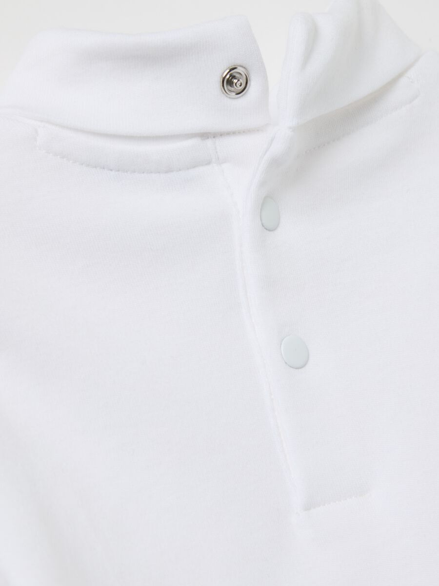 Cotton T-shirt with high neck_2