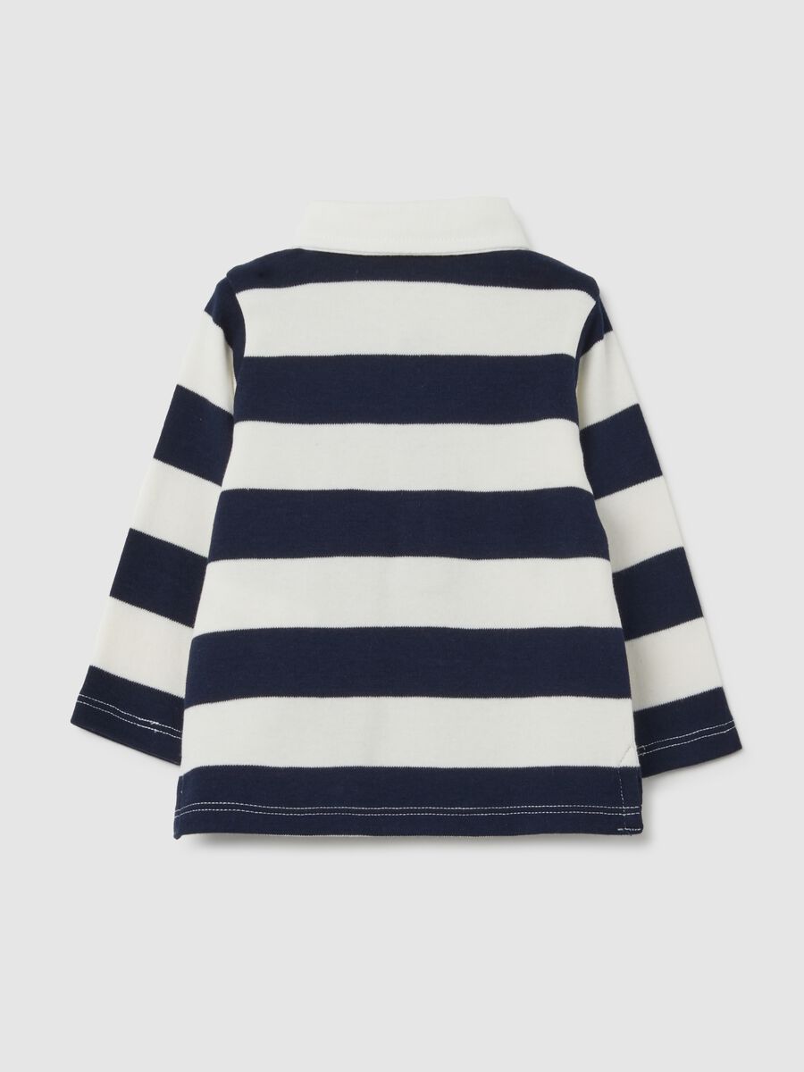 Baby pure cotton striped polo regular fit_1