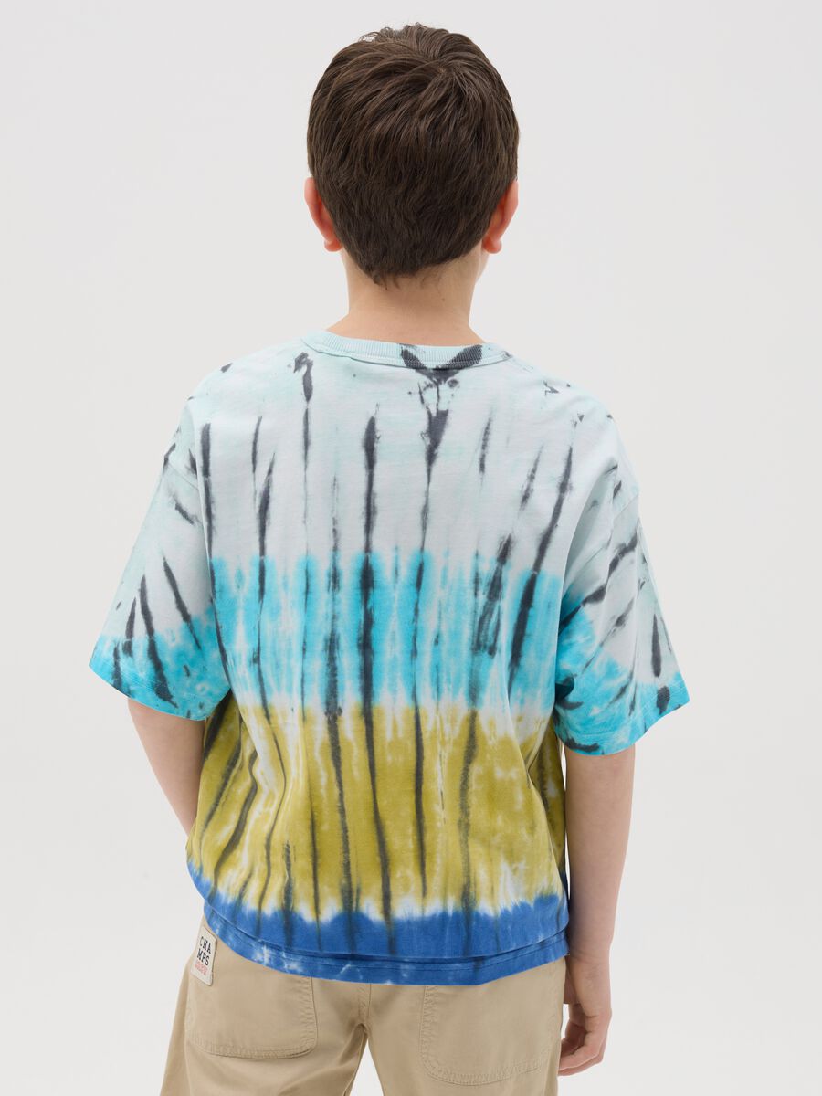 T-shirt in cotton with tie-dye print_2