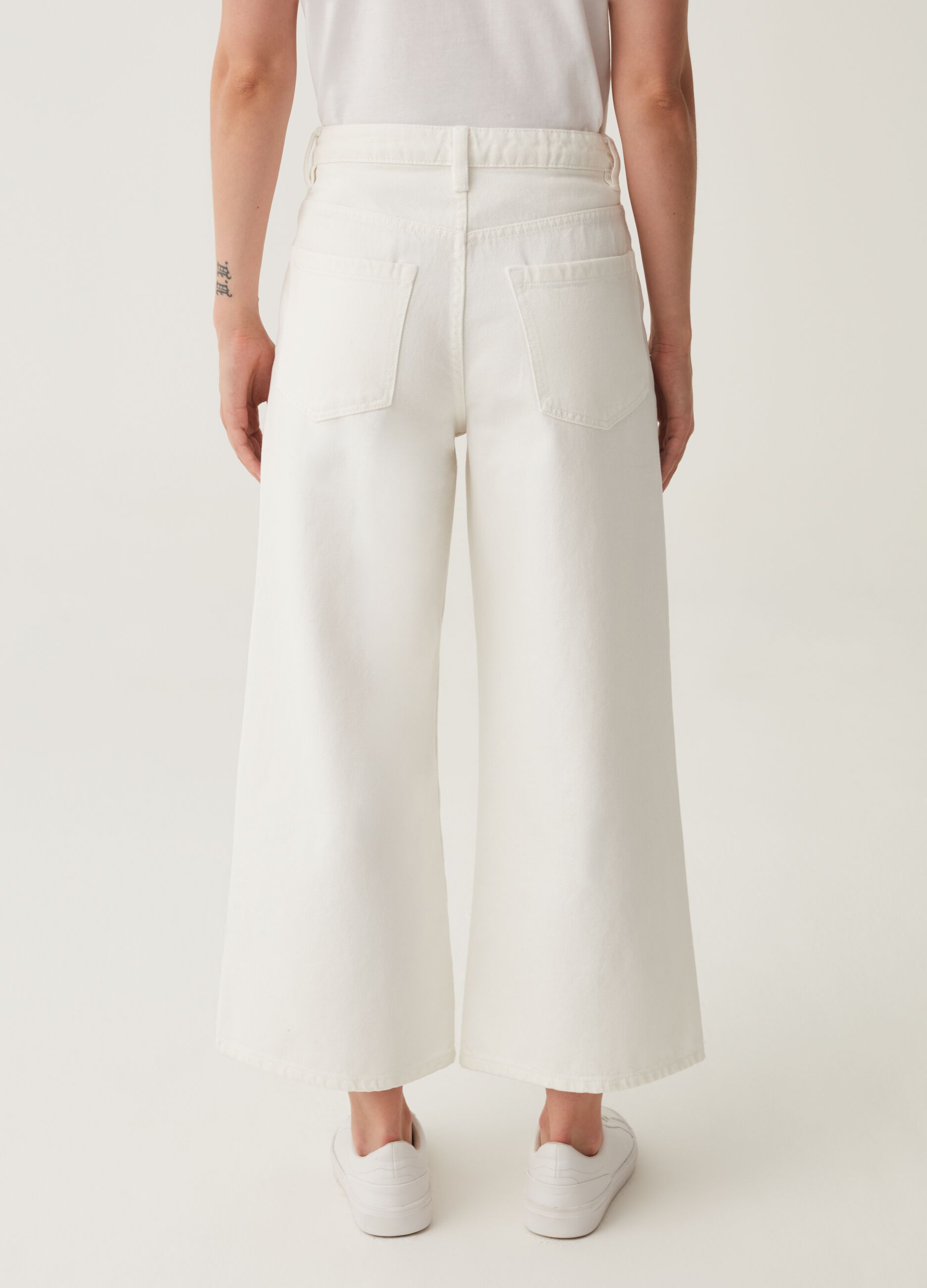 Jeans wide leg cinque tasche