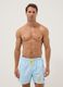 Blue and white striped swim boxers with Donald Duck print_0