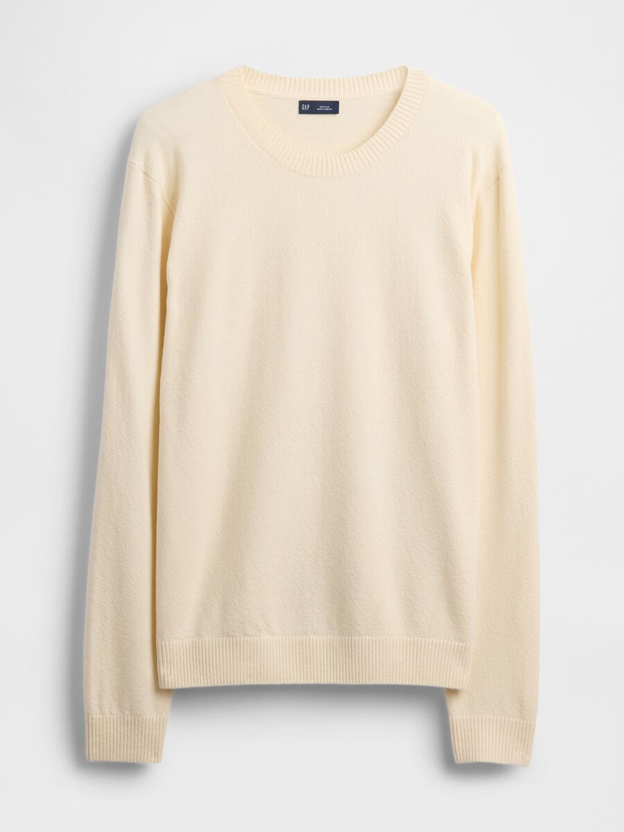 Beige Cotton Blend Jumper_3