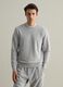 Sweatshirt with round neck and V detail_0
