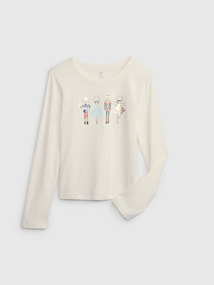 T-shirt a maniche lunghe con stampa_2