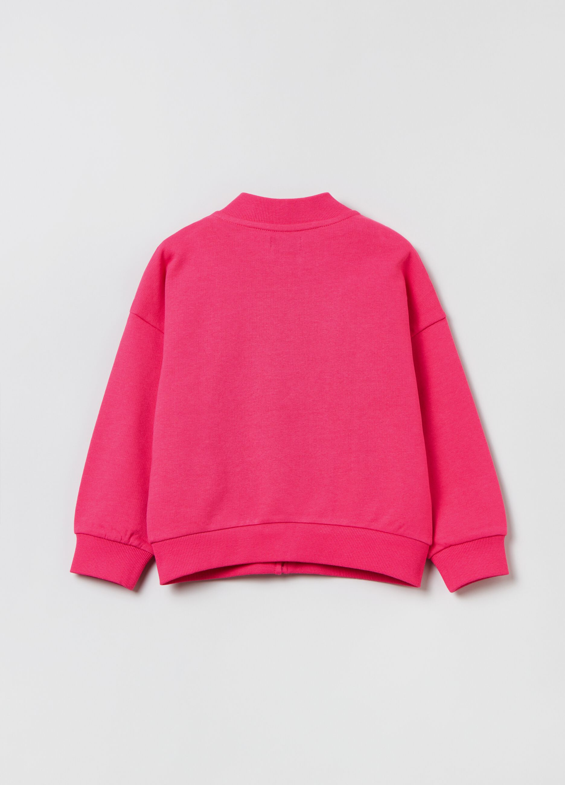 Full-zip in cotone con stampa fiori _1