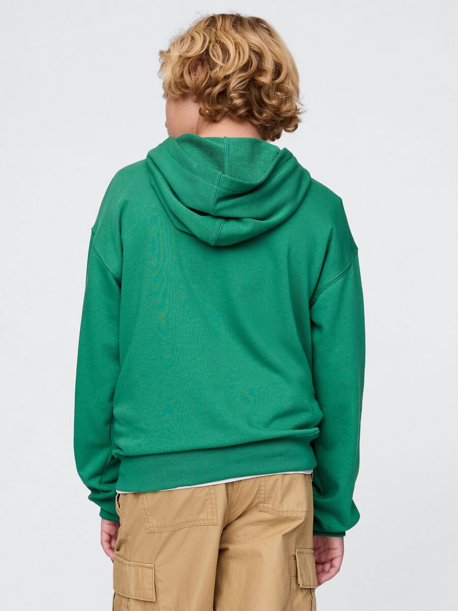 Green Hooded Sweatshirt GAP Kids_1