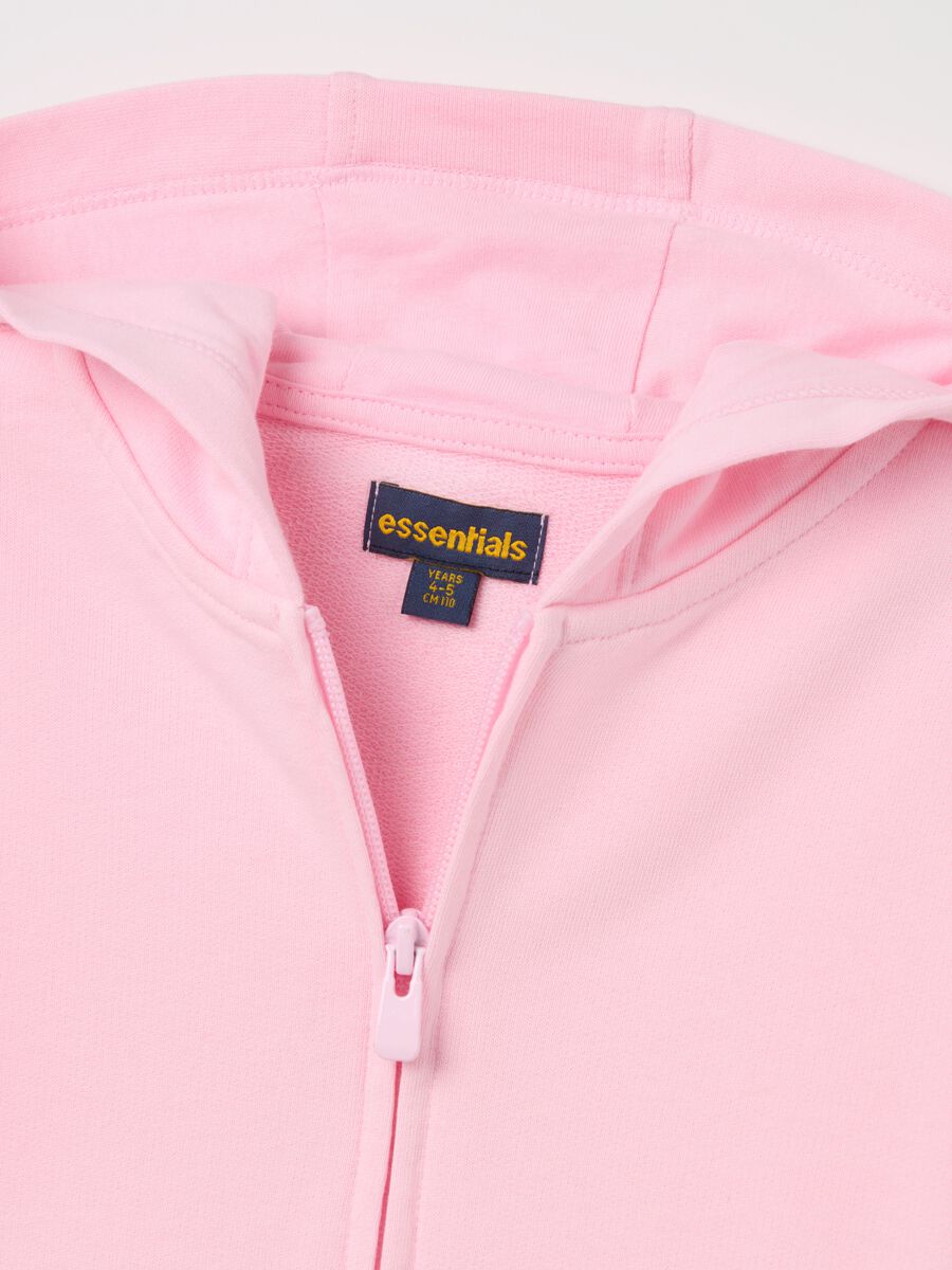 Full-zip sweatshirt in French terry with hood_2