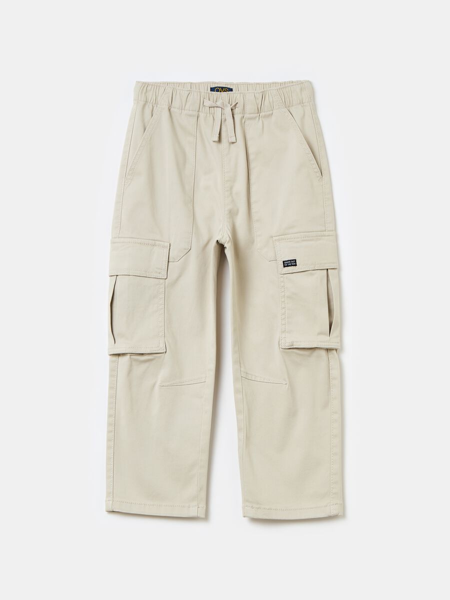 Cargo joggers with drawstring_0