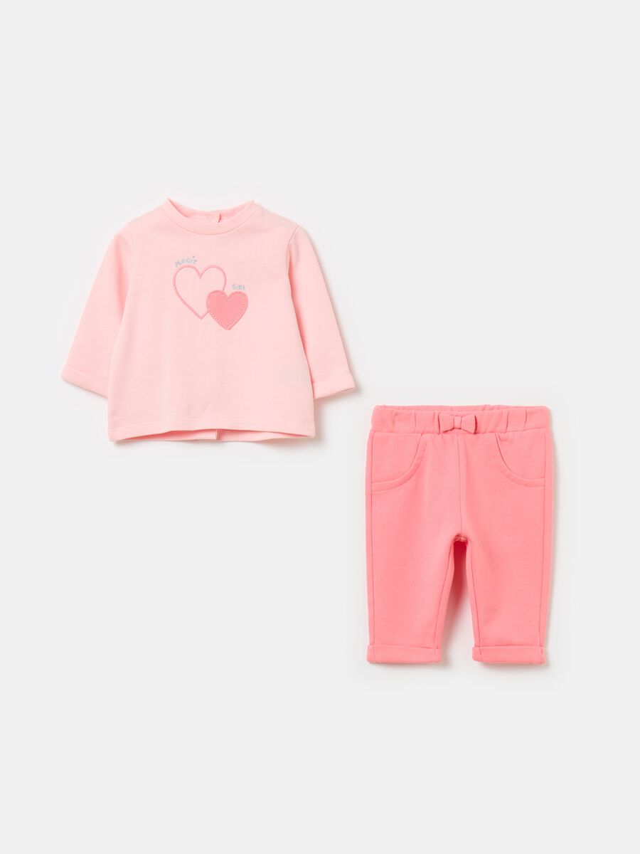 Organic cotton jogging set with embroidery_0