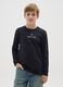 Boys' long sleeve black cotton t-shirt_0