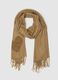 Beige Scarf with Fringes_0