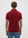 Men's red pure cotton polo shirt regular fit_3
