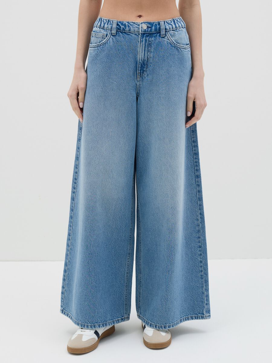 Wide Leg Jeans in Rigid Denim_1