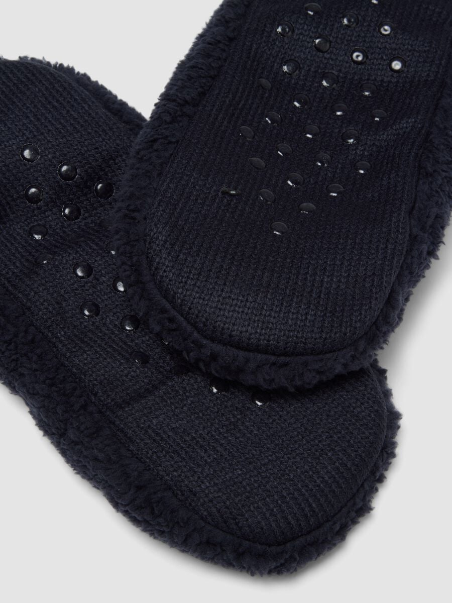 Calze corte blu navy morbide con fondo antiscivolo_2