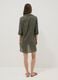 Green pure organic cotton kaftan with V-neck_3