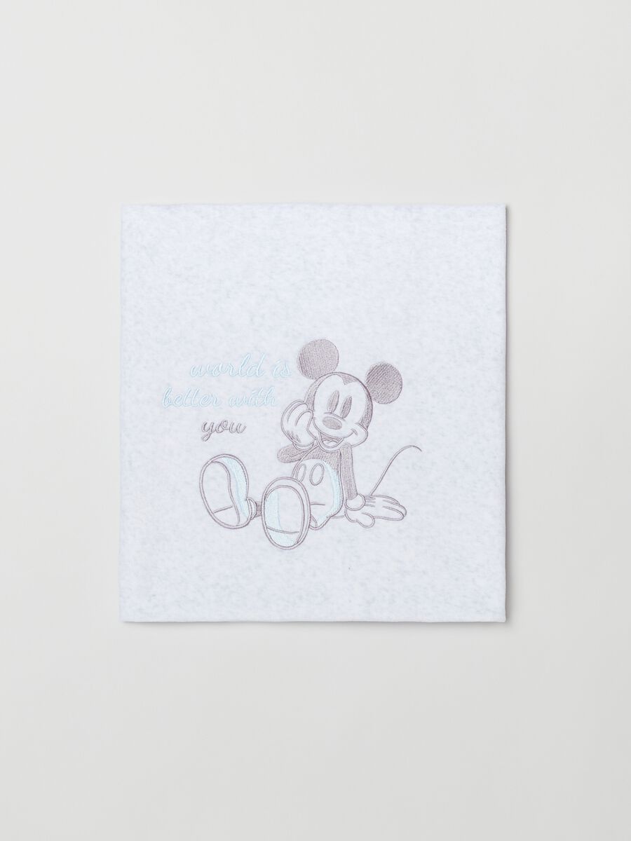 Coperta con stampa e ricamo Topolino_0