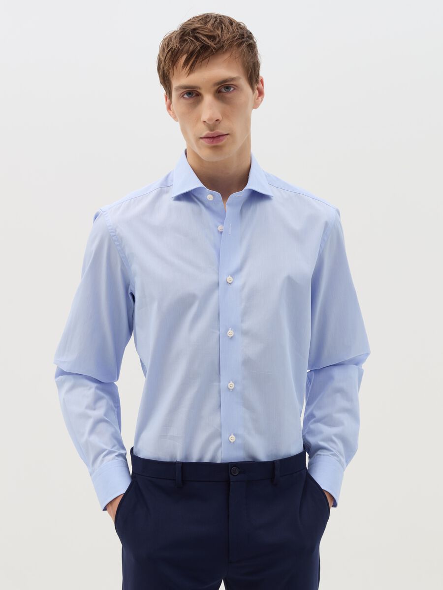 Slim-fit shirt in cotton_0
