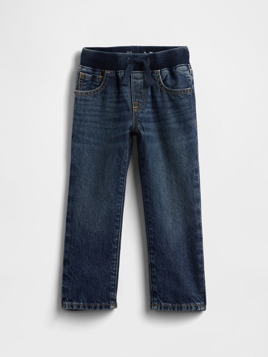 Pantaloni denim blu per bambino_0