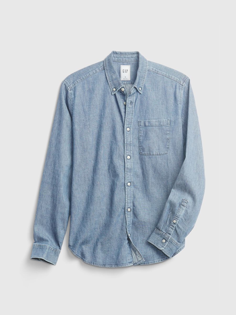 Denim shirt with pocket_4