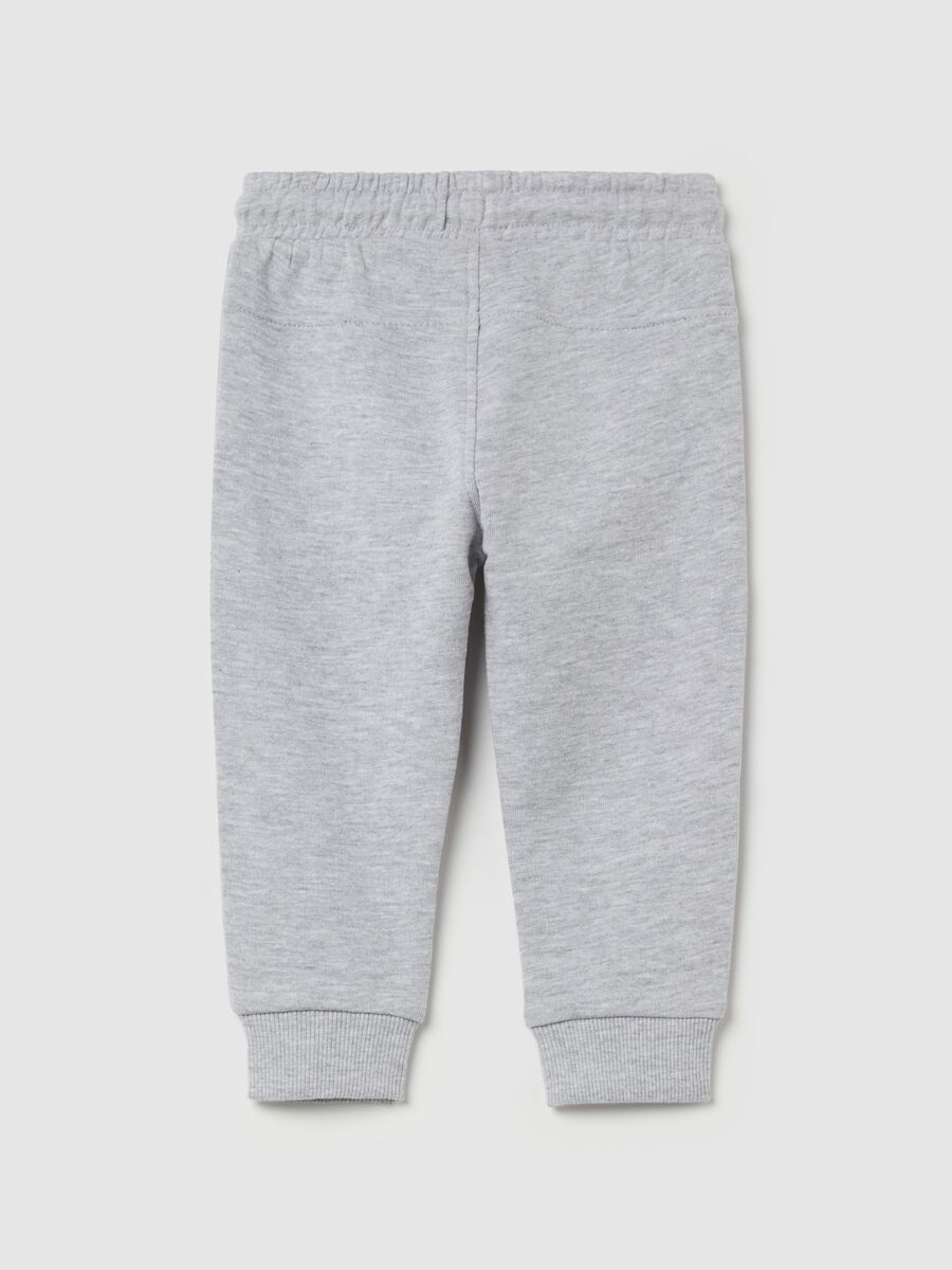 Joggers with striped inserts and drawstring_1