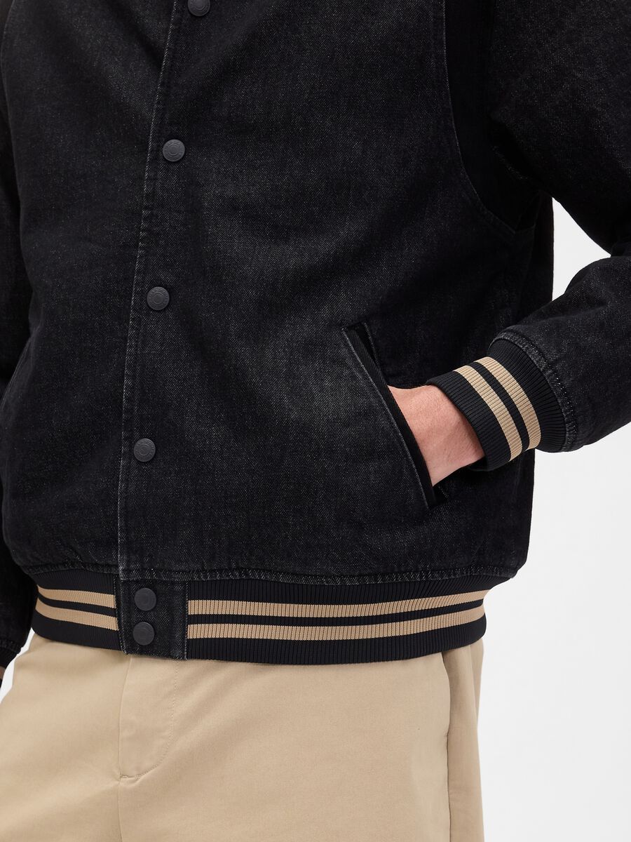 Men's Black Cotton Jacket_3