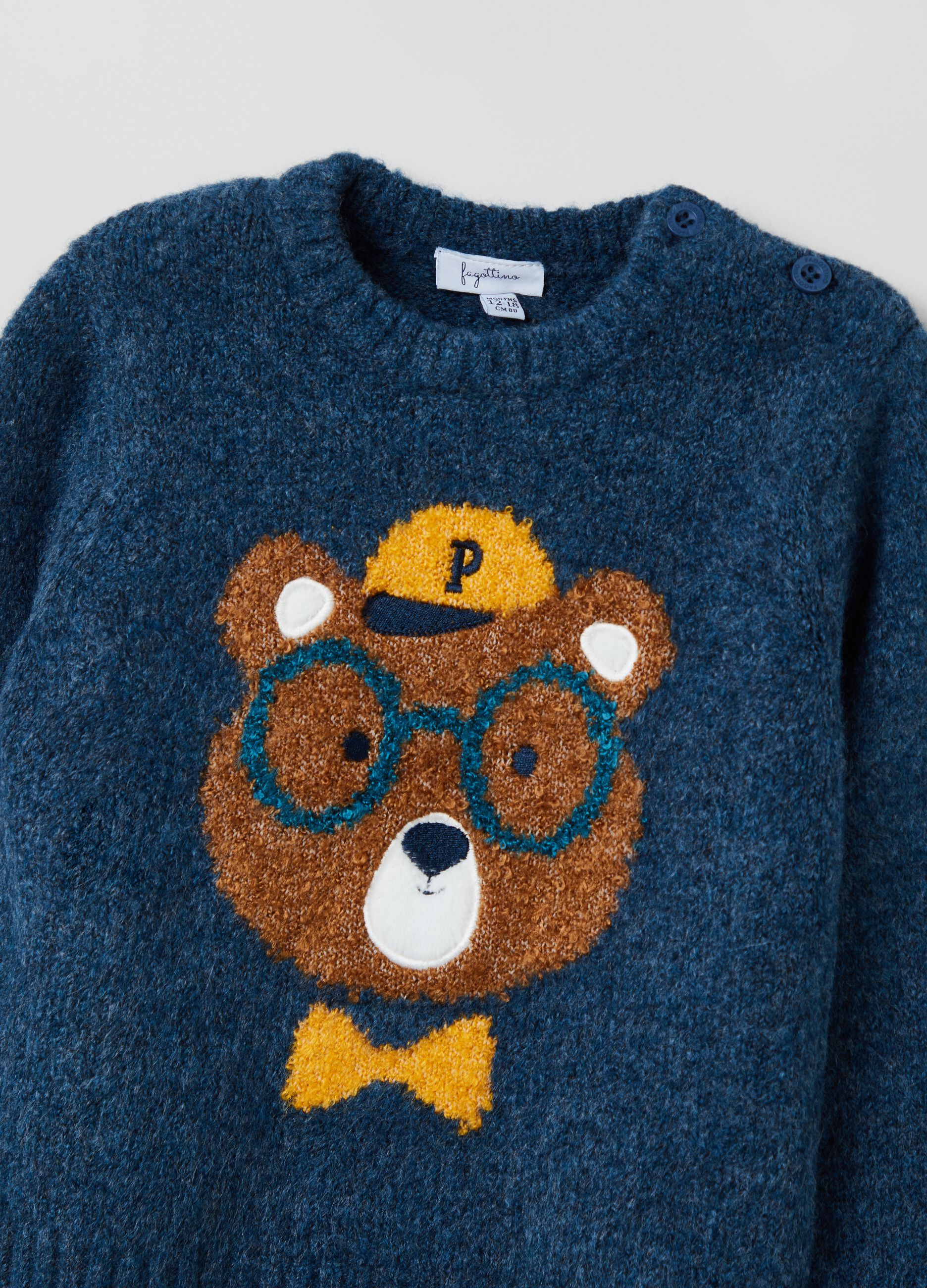 Pullover con disegno orsetto jacquard_2
