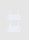 Pack of Girls' White Cotton Bralette Bras_1