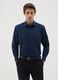 Men's blue pure cotton shirt, regular fit, easy iron_0