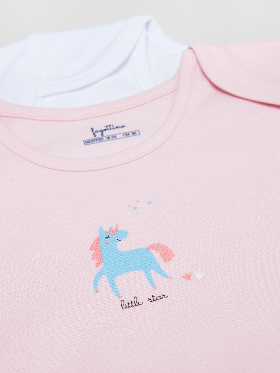 Bipack t-shirt in cotone con stampa _2