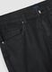 Black casual linen-cotton blend regular-fit trousers_5