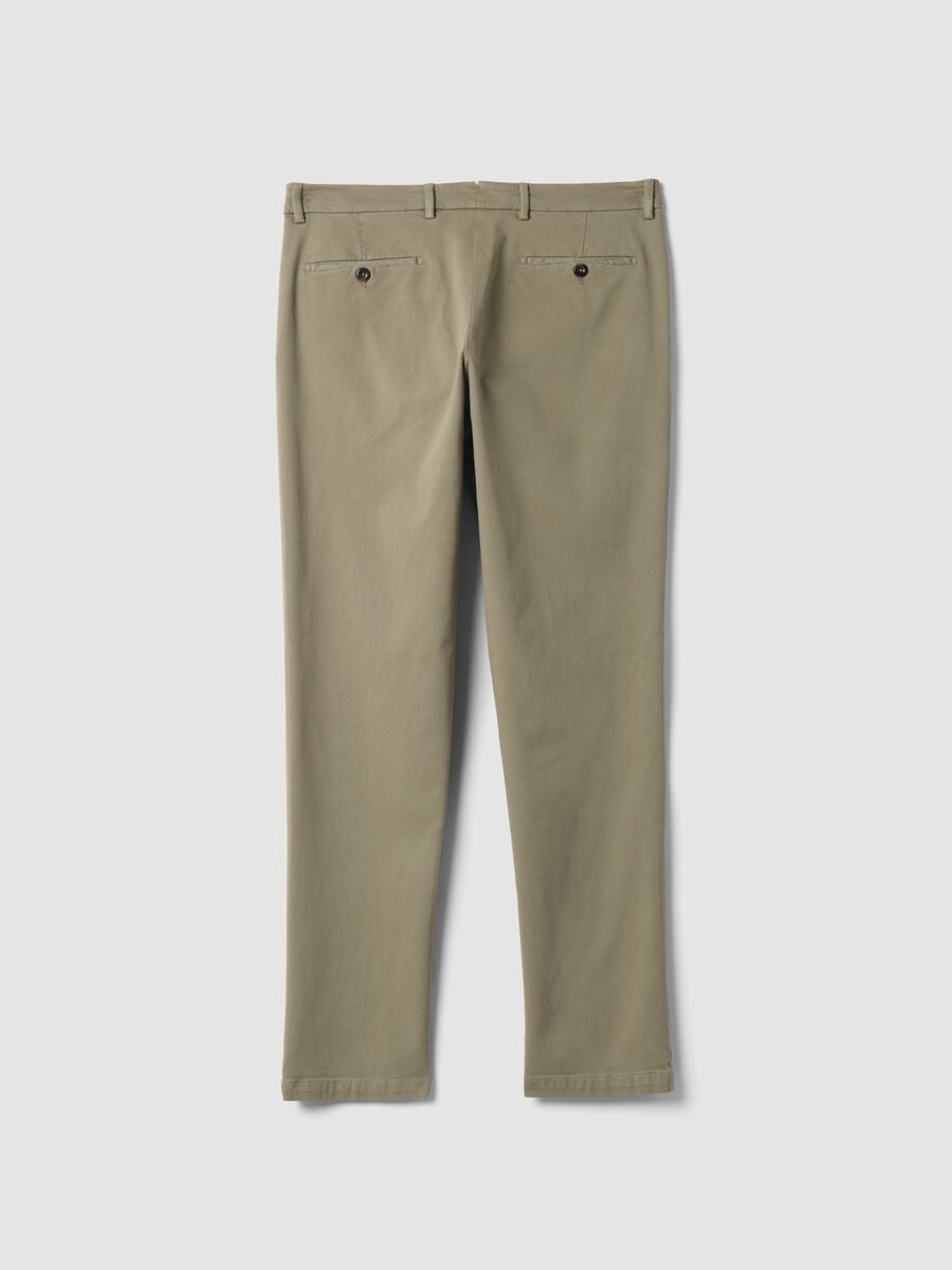 Brown stretch cotton-modal chino trousers_2