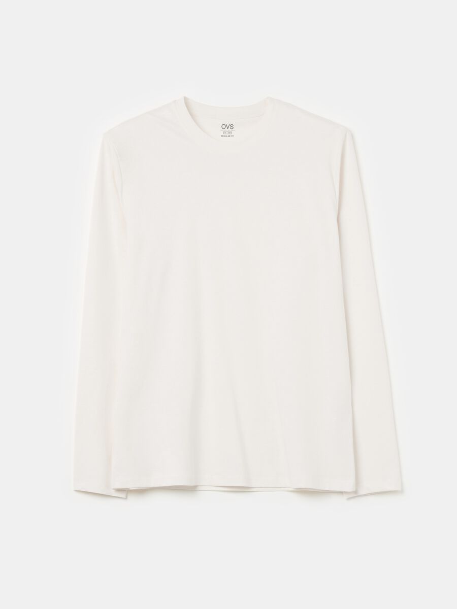 T-shirt girocollo a maniche lunghe_4