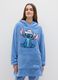 Blue Hooded Robe with Disney Print_0