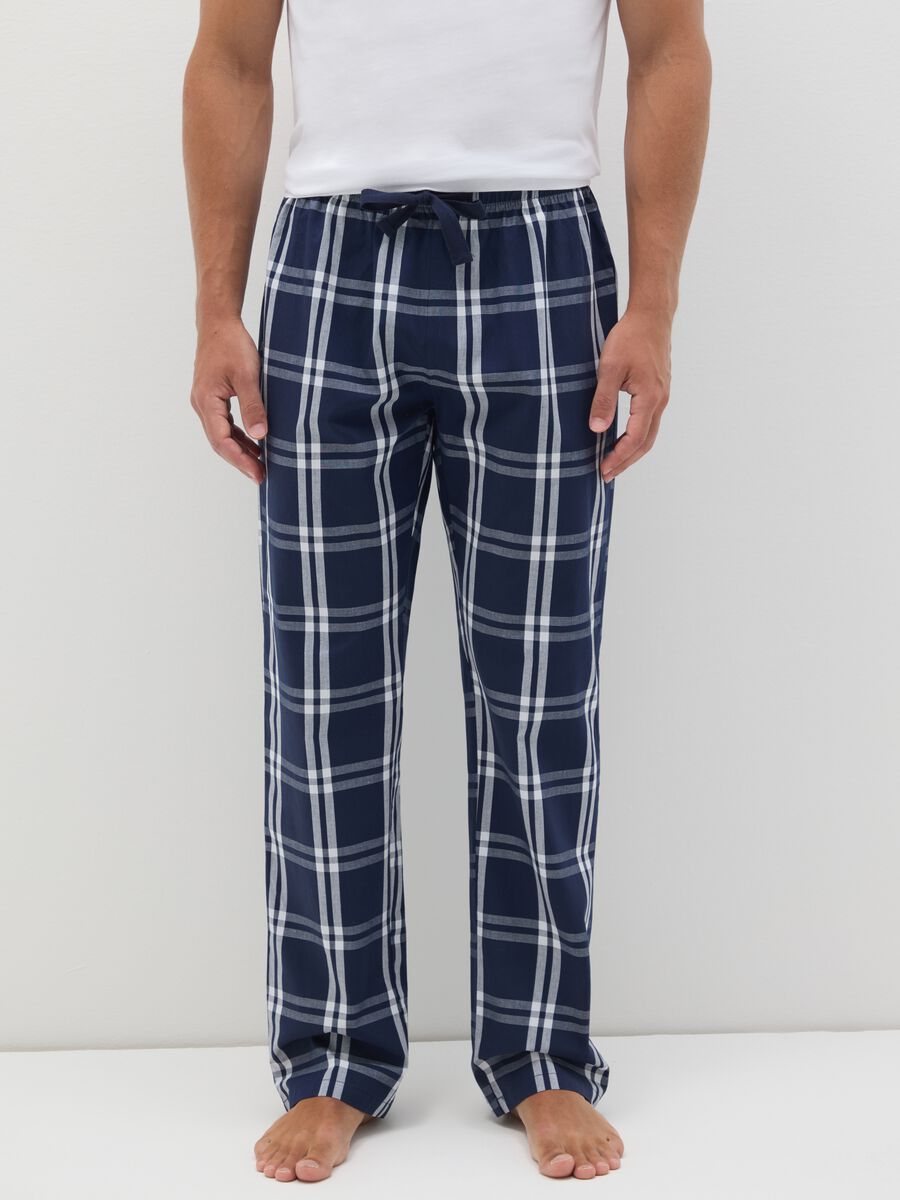 Multicolour Regular Fit Pure Cotton Pyjama Trousers_1