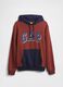 Red hooded cotton blend sweatshirt_3