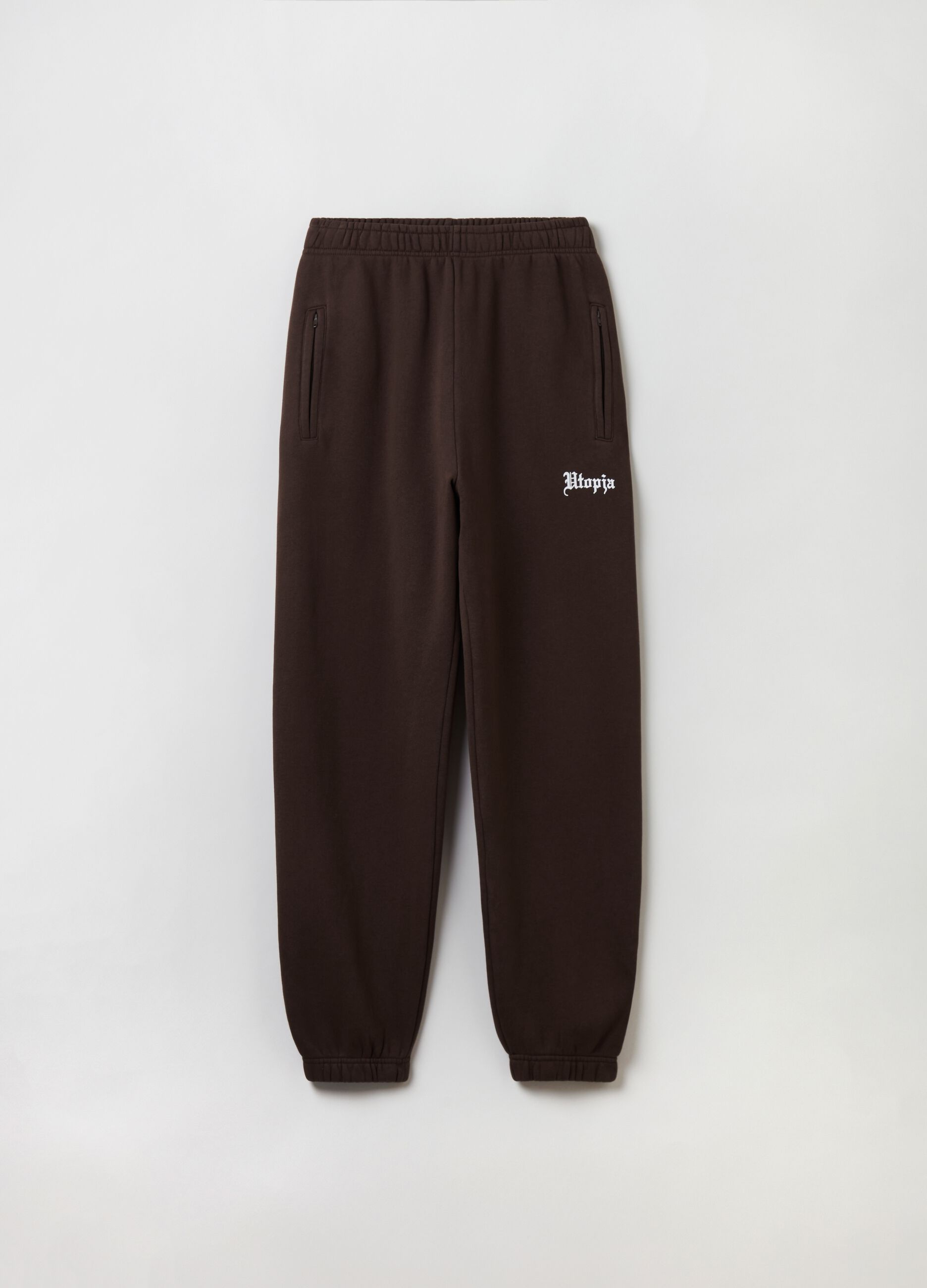 Joggers Sweatpants Chocolate Brown_6