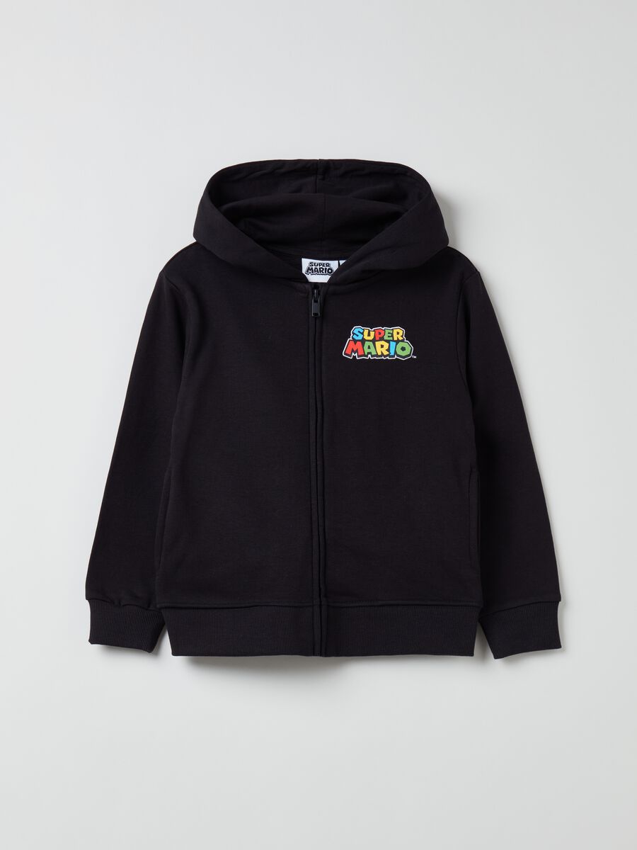 Full-zip con cappuccio stampa Super Mario™_0