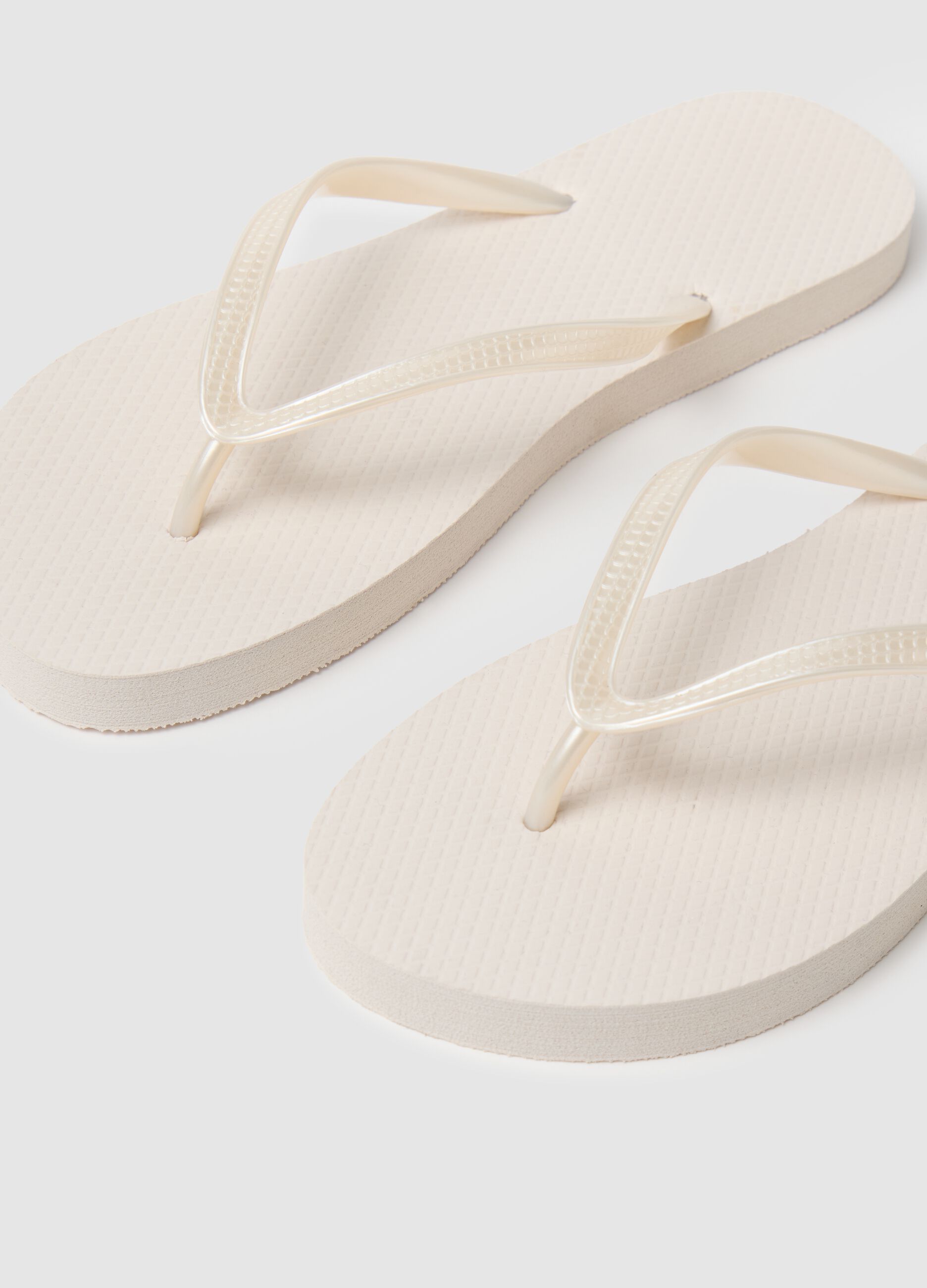 Beige Flip Flops by Ovs