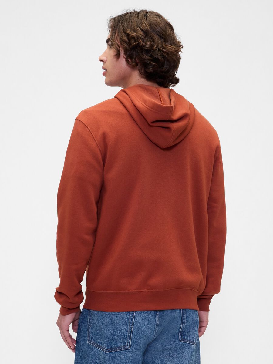 Orange Hooded Zip-Up Sweatshirt_2