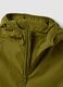 Green hooded rain jacket with zip for boys_5