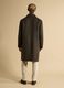 Green wool and viscose blend coat, regular fit_3