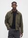 Green jacket in pure cotton_0